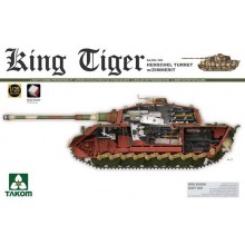 1:35 WWII German Heavy Tank Sd.Kfz.182 King Tiger Henschel Turret w/Zimmerit and interior