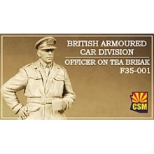 British Armoured Car Division Officer on Tea Break 1:35