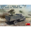 1:35 SOVIET 1,5 t. TRUCK w/ M-4 Maxim AA Machine Gun