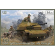 1:35 TKS Tankette with 20mm Gun (includes metal barrel and 2 figures)