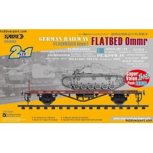 German Railway Flatbed Ommr (Flachwagen Ommr) Value Pack