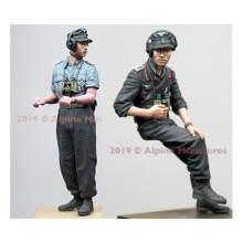 German Panzer Commander Summer Set - 2 figs