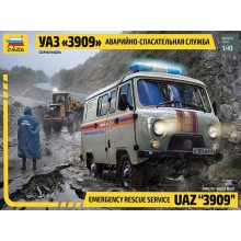 Emergency rescue service UAZ 3909 1:43